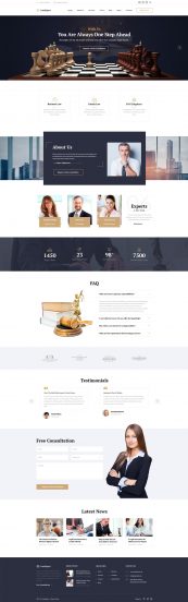 Law Expert - Law Firm Responsive Website Template