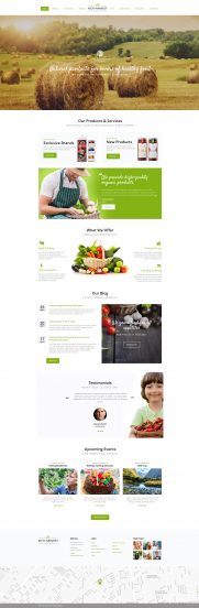 Rich Harvest - Agriculture Farm Responsive Multipage Website Template