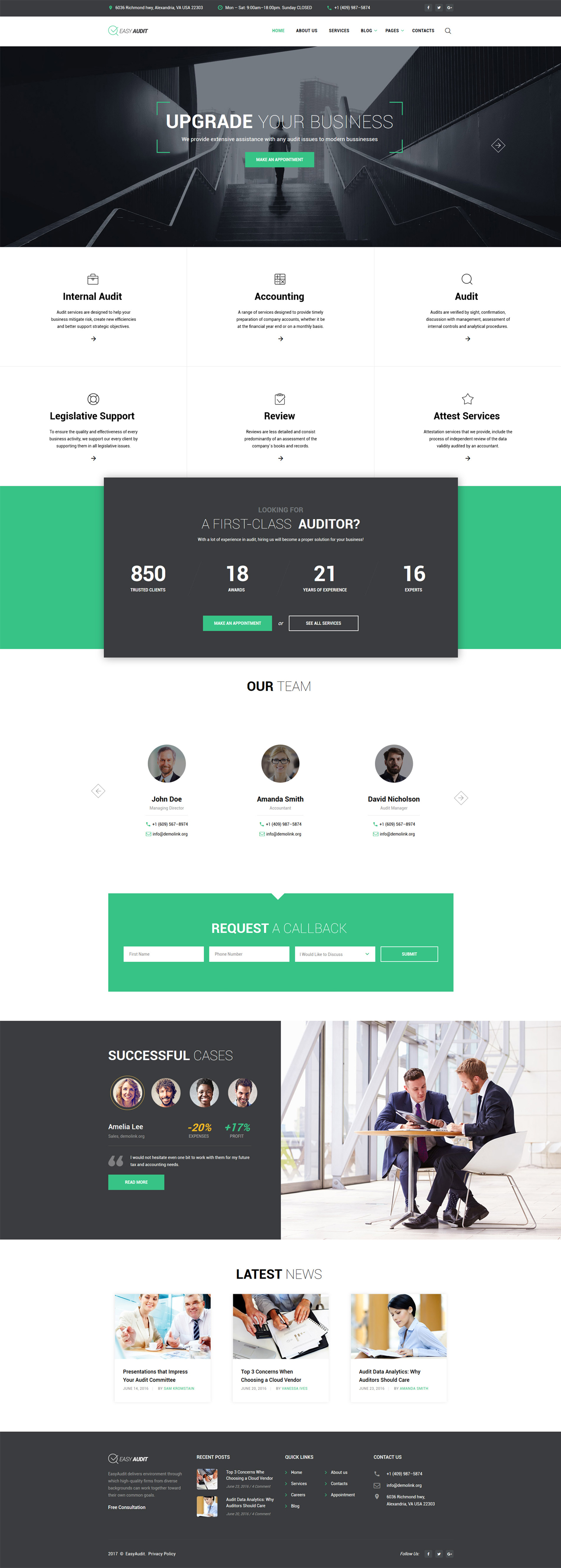 Easy Audit – Multipage Consulting Website Template