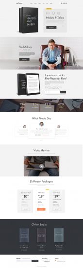 Paul Adams - Writer Website Template