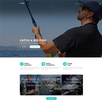 BigFish – Fishing Website Template