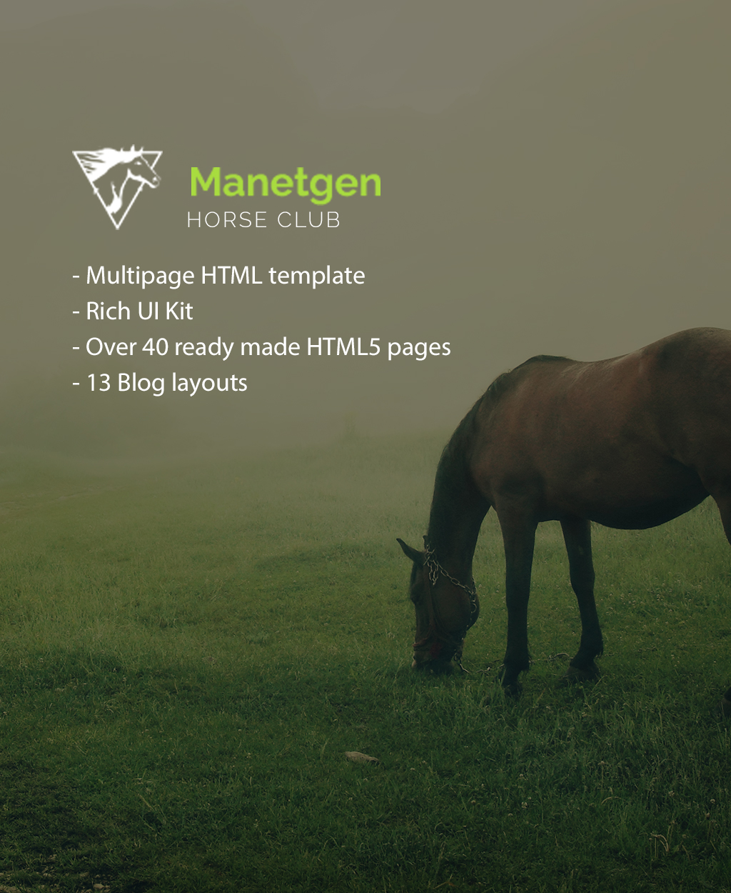 Manetgen – Horse Riding Responsive Multipage Website Template