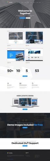 Together Construction Company Website Template