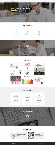 Inspire - Web Designer Portfolio Responsive Multipage Website Template