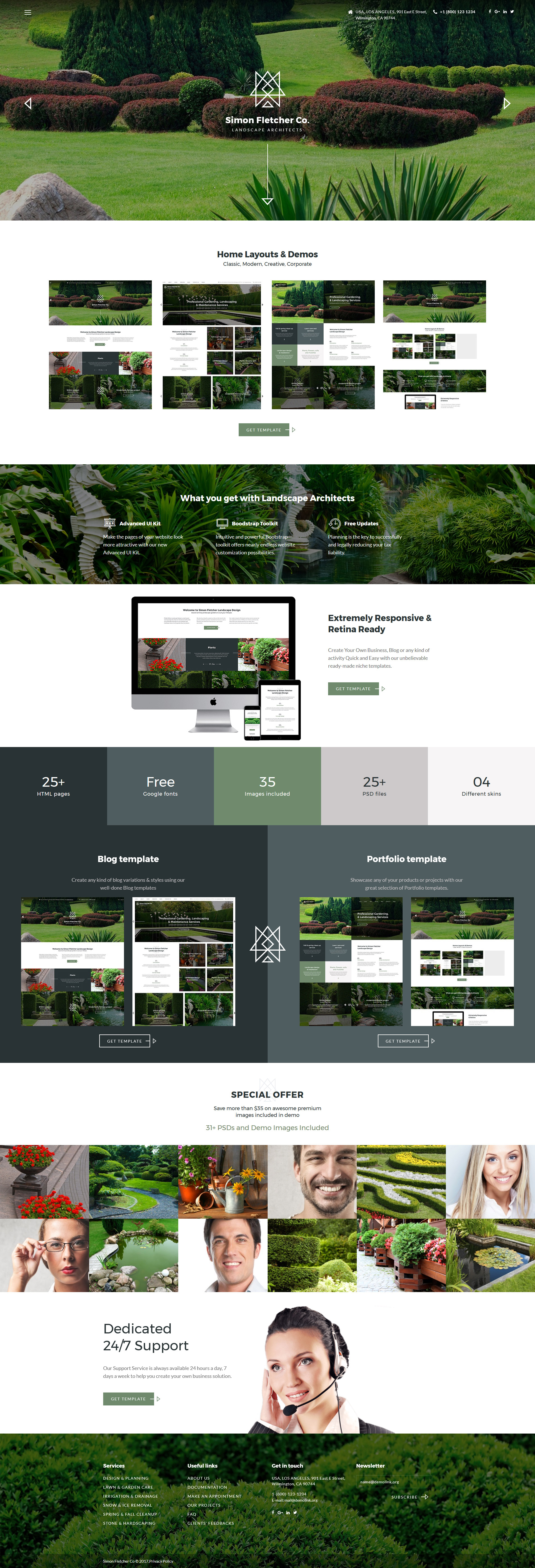 Landscape Architects Website Template