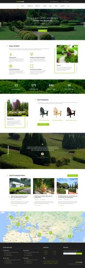 Garden Land - Exterior Design Multipage Website Template