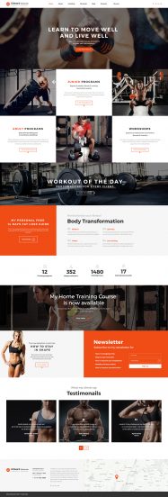 Edward Newman - Crossfit Trainer Multipage Website Template