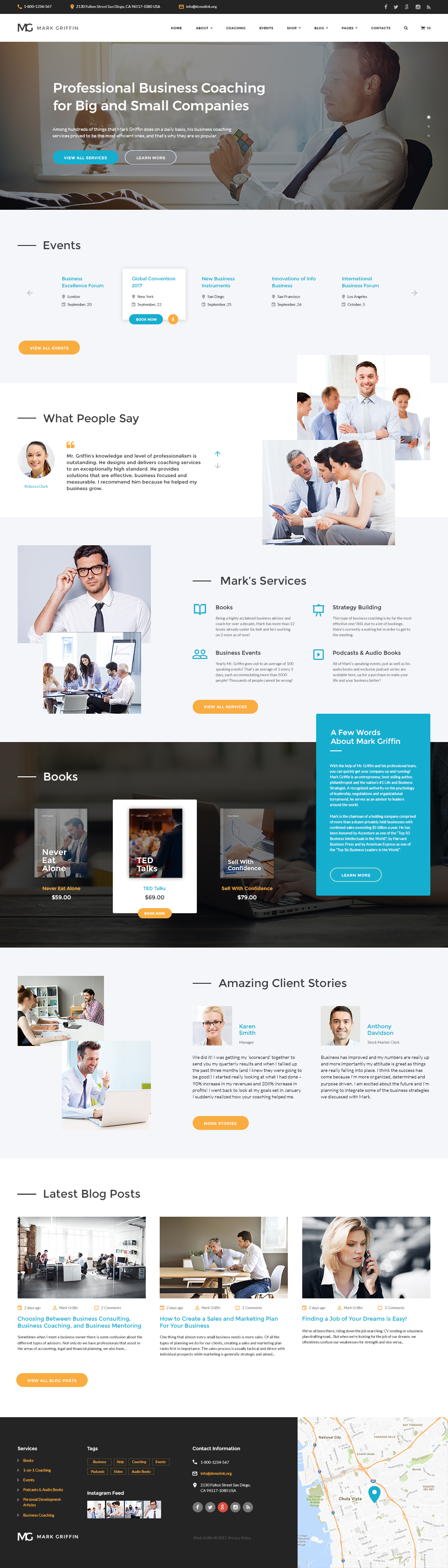 Mark Griffin – Business Coach Responsive Multipage Website Template