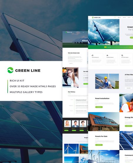 Green Line - Environmenta Multipage Website Template