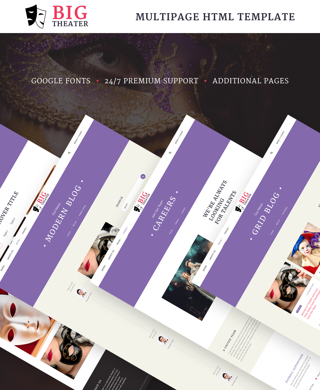 Big Theater – Theater Website Template