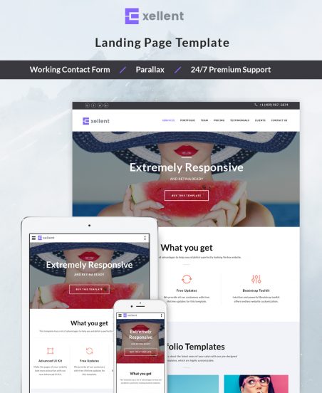 Exellent - Startup Landing Page Template