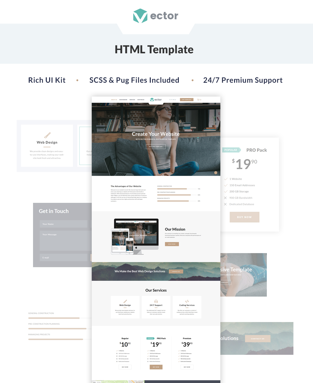 Vector – Business Landing Page Template