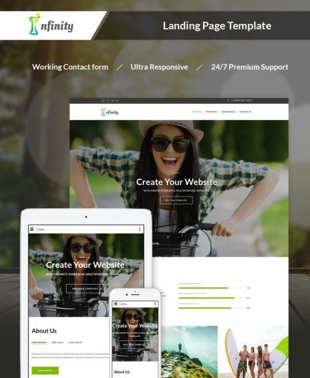 Infinity - Personal Landing Page Template