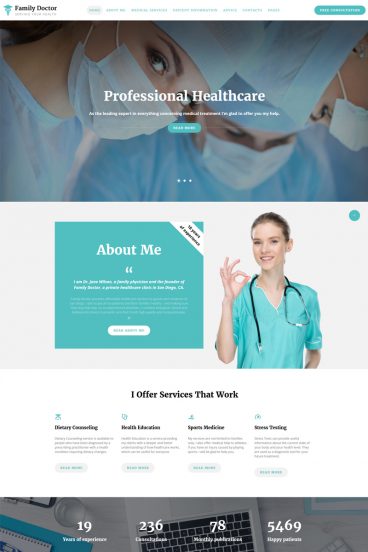 Family Doctor - Medical Consulting Multipage HTML5 Website Template