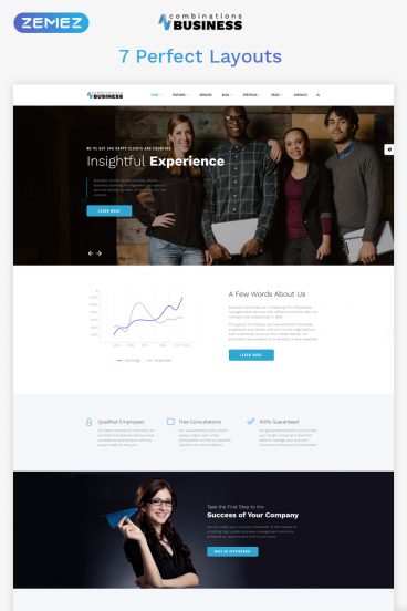 Business Combinations - Dynamic Financial Adviser Multipage HTML Website Template