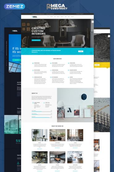 Mega Construct - Construction Company Multipage HTML5 Website Template