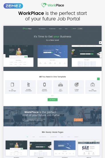 WorkPlace - Job Portal Multipage HTML5 Website Template