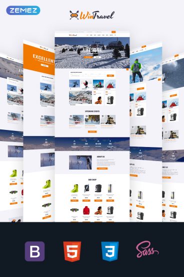 WinTravel - Winter Tourism Responsive Multipage Website Template