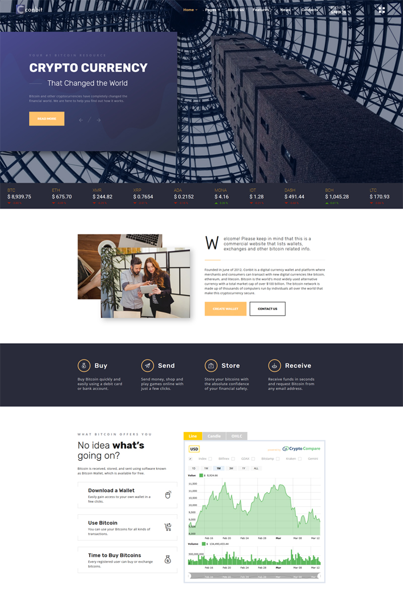Conbit – Corporate & Creative Projects Multipage Website Template
