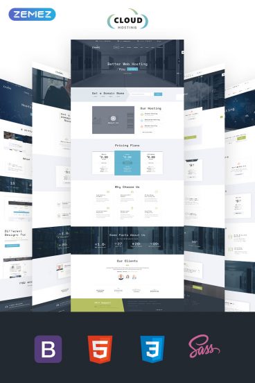 Cloud - Domain and Hosting Multipage Website Template