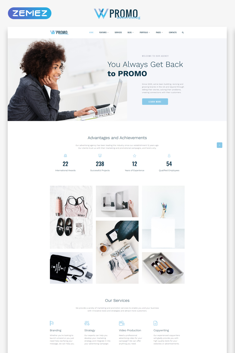 Promo – Advertising Agency Multipage HTML5 Website Template