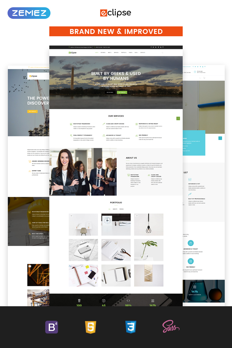 Eclipse – Multipurpose Website Template