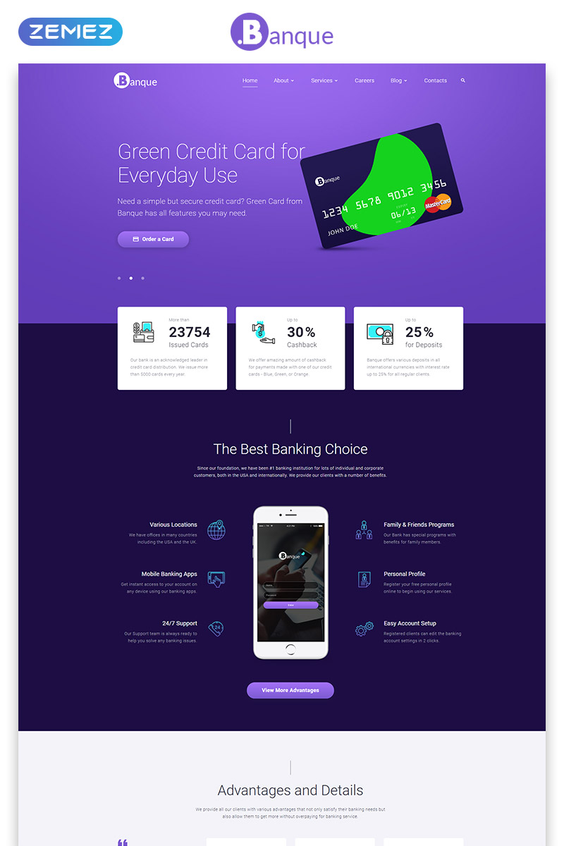 .Banque – Financial Multipage HTML5 Website Template