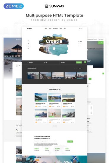 Sunway - Travel Agency Multipurpose HTML Website Template