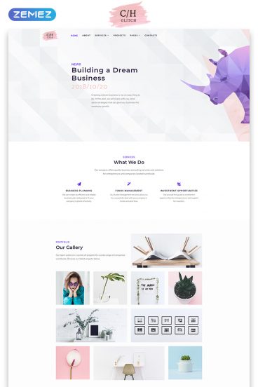 C/H Glitch - Business Multipage HTML5 Website Template