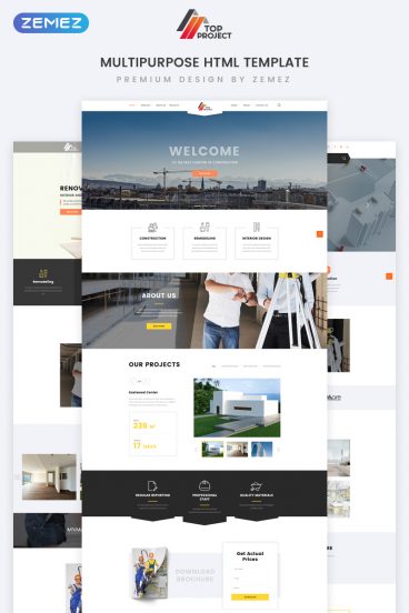 Top Project - Construction Ready-to-Use Website Template