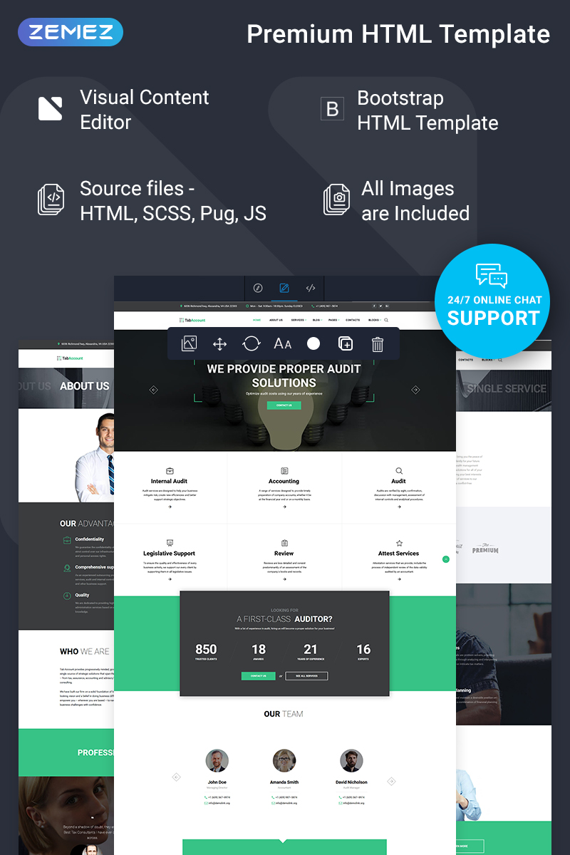 TabAccount – Audit Ready-to-Use Website Template