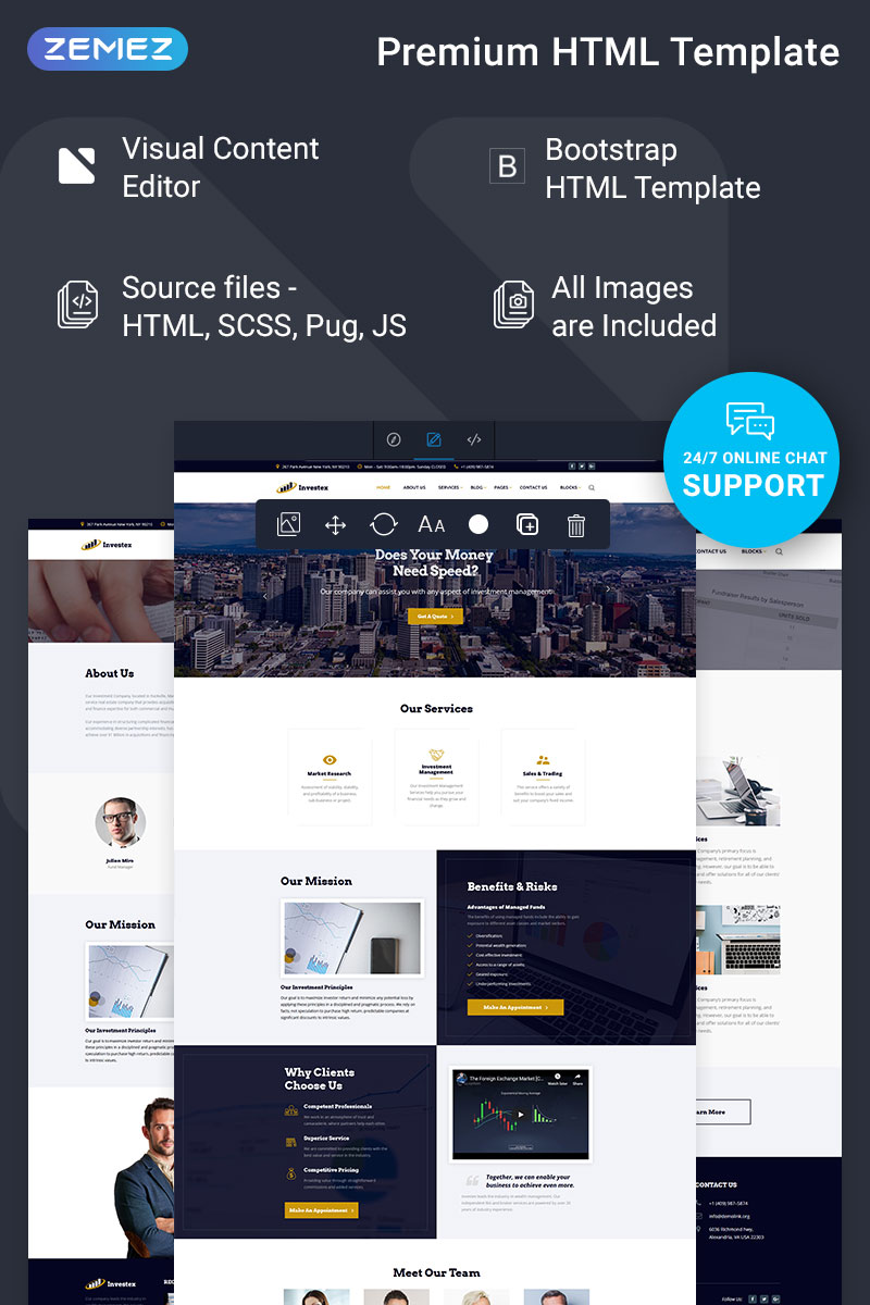 Investex – Investment Ready-to-Use Website Template