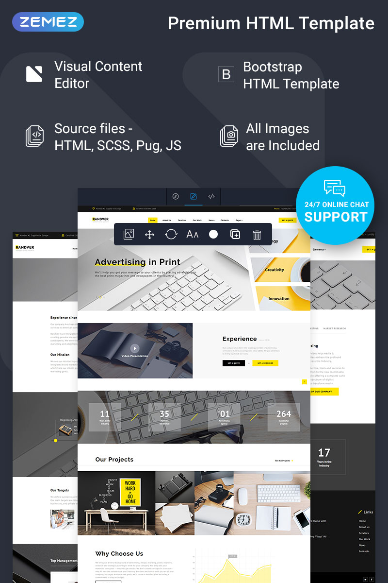 Randver – Advertising Ready-to-Use Website Template