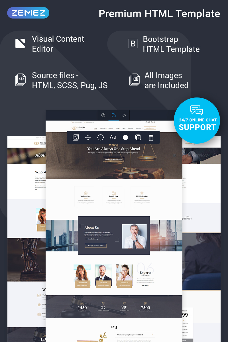 Principle – Law Ready-to-Use Website Template