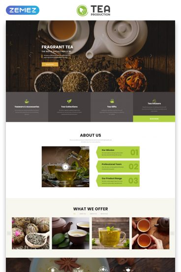 TEA Production - Tea Shop Multipage Modern HTML Website Template