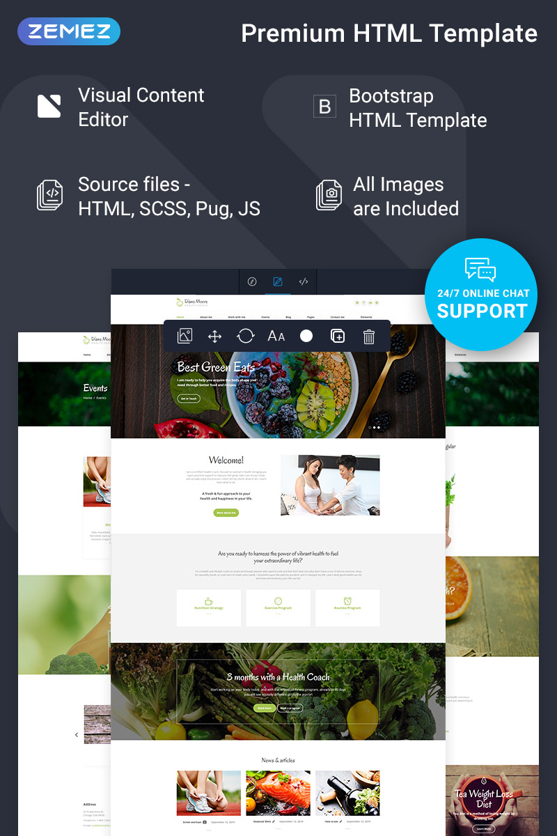 Diane Moore – Doctor Ready-to-Use Clean HTML Website Template