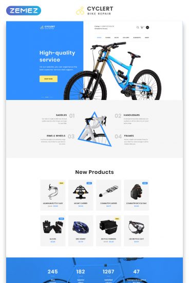 Cyclert- Cycling Multipage Clean HTML Website Template