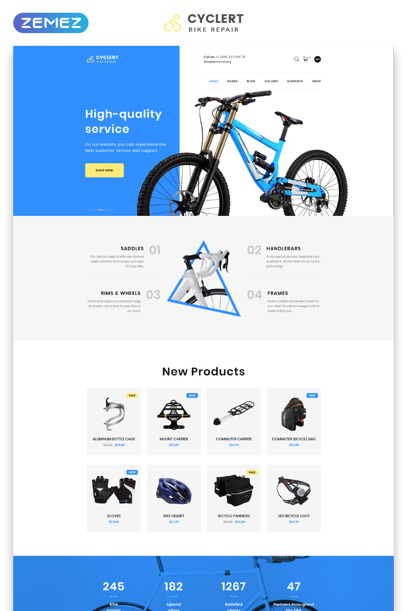 Cyclert- Cycling Multipage Clean HTML Website Template