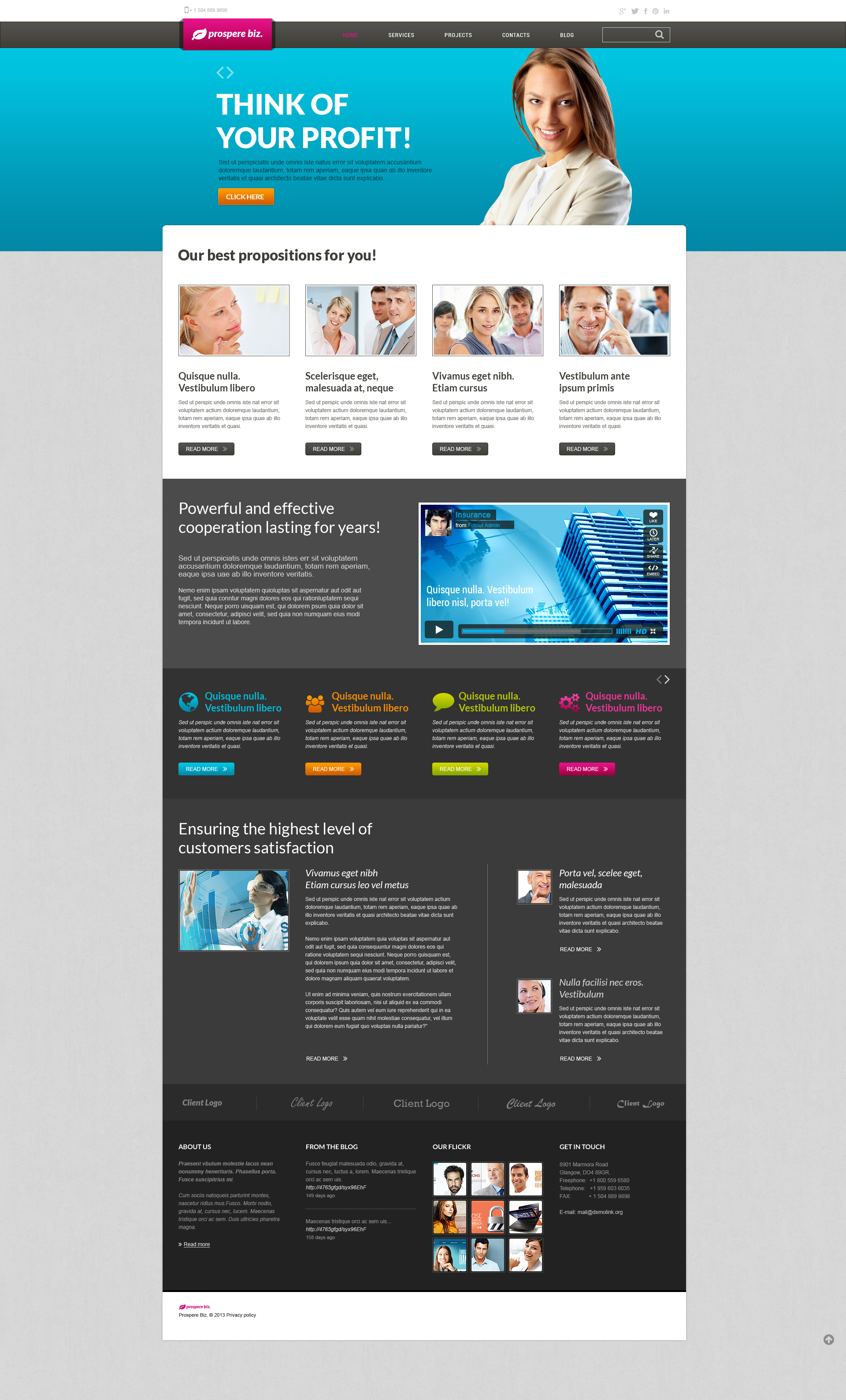 Management Company Template Responsive Joomla Template