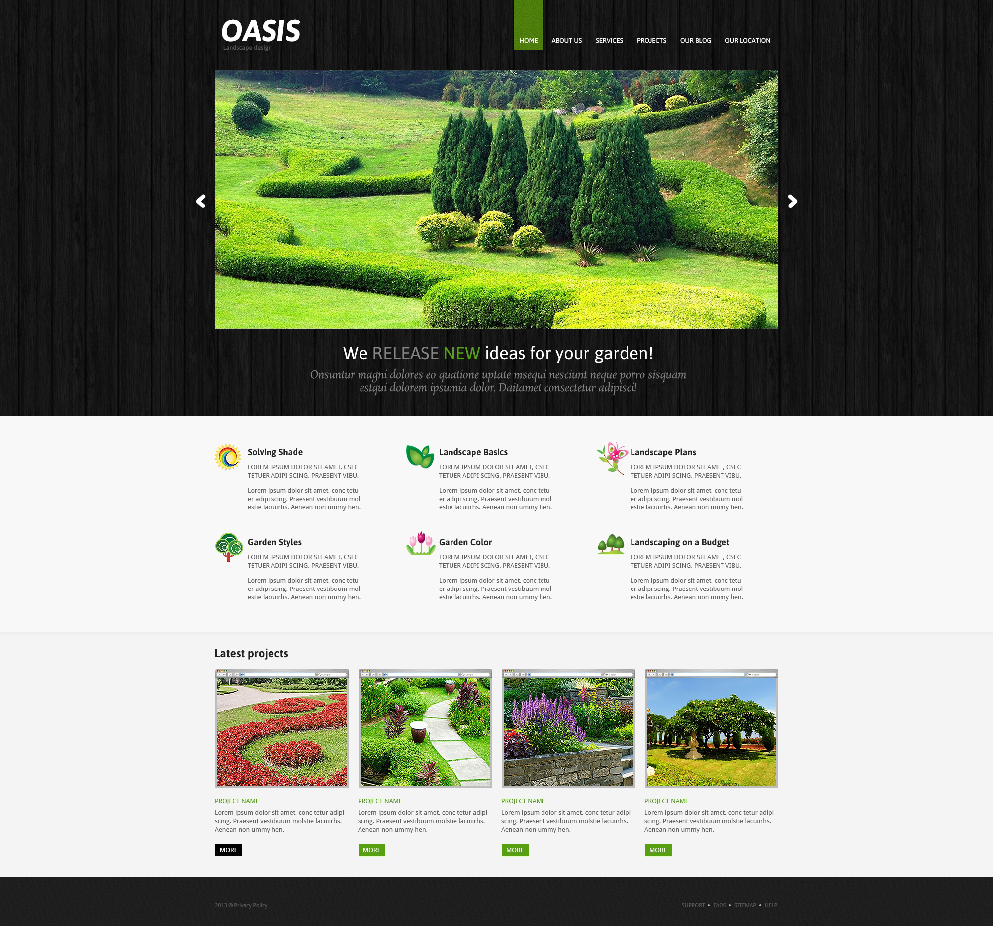 Landscape Design Template Responsive Joomla Template