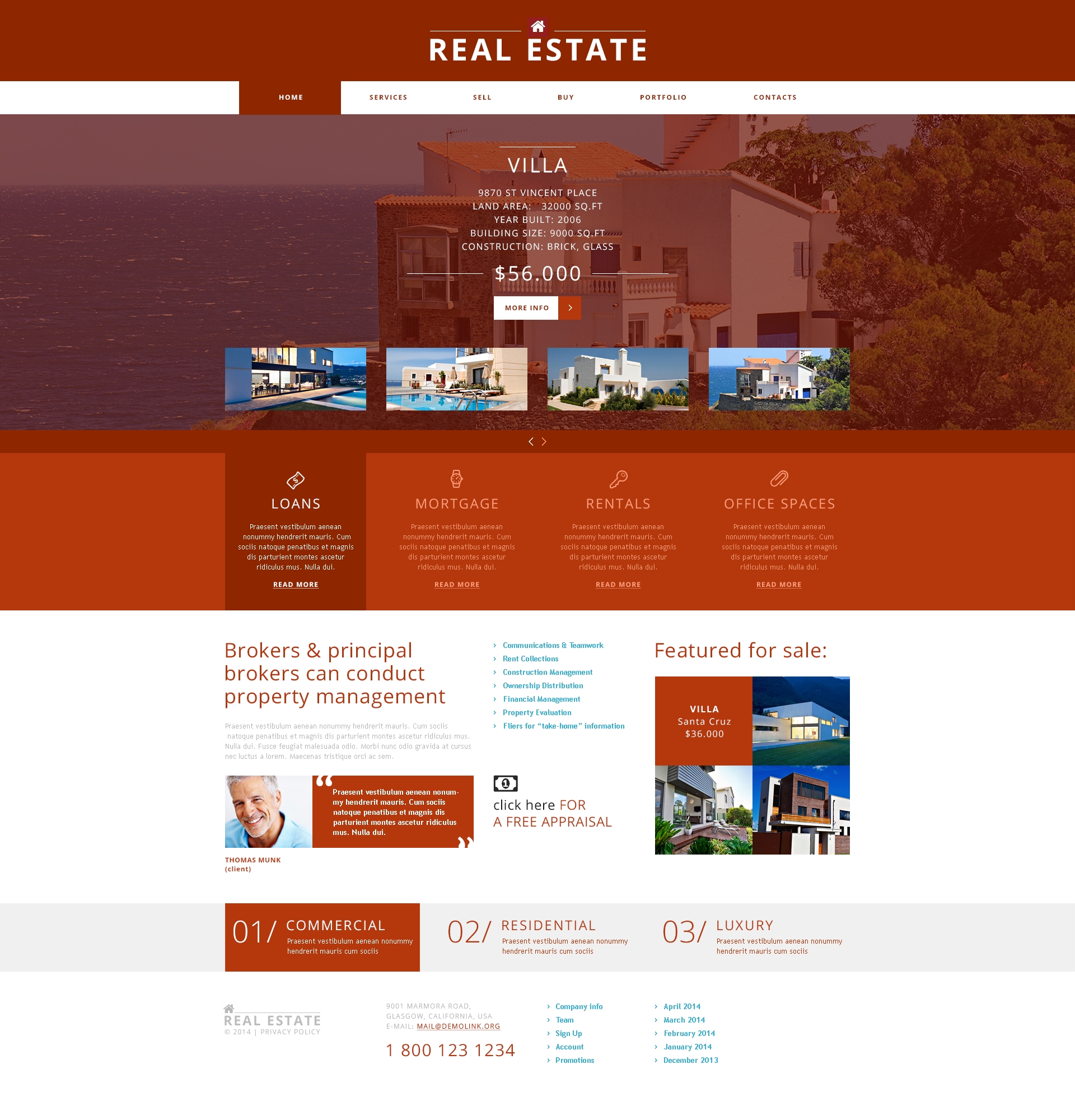 Real Estate Agency Joomla Template