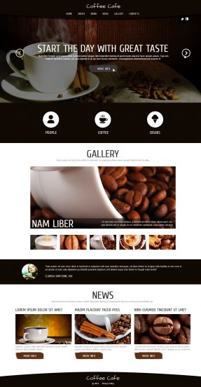 Coffee for Freshness Joomla Template