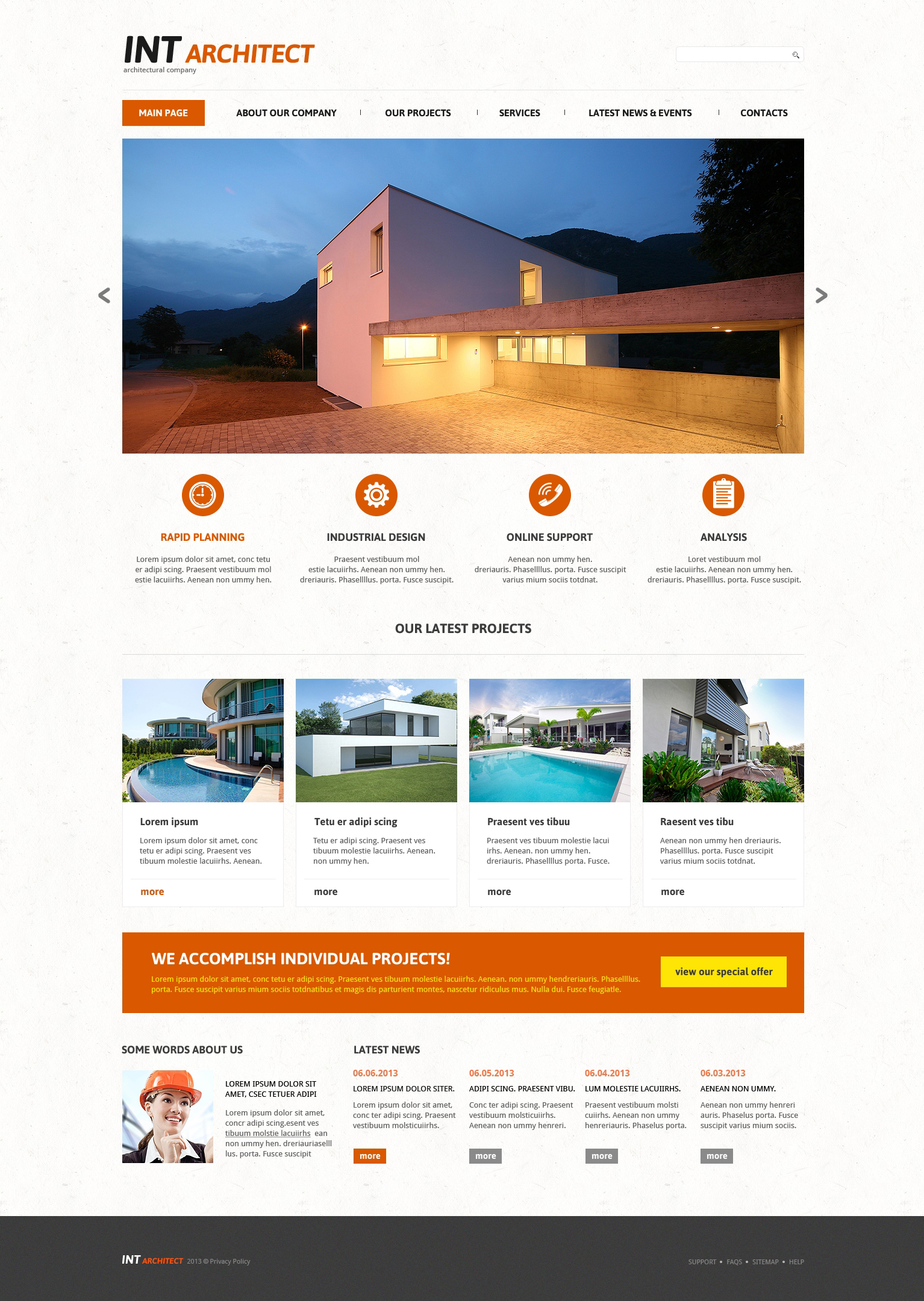 Architectural Agency Joomla Template