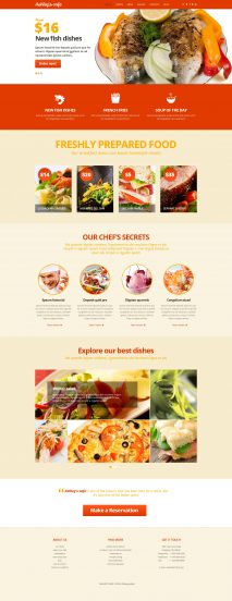 Cafeteria Joomla Template