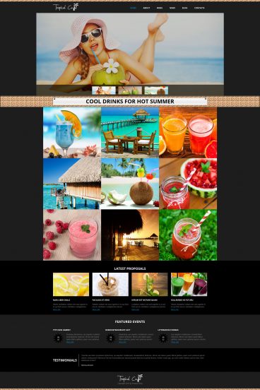 Cafe Template Responsive Joomla Template