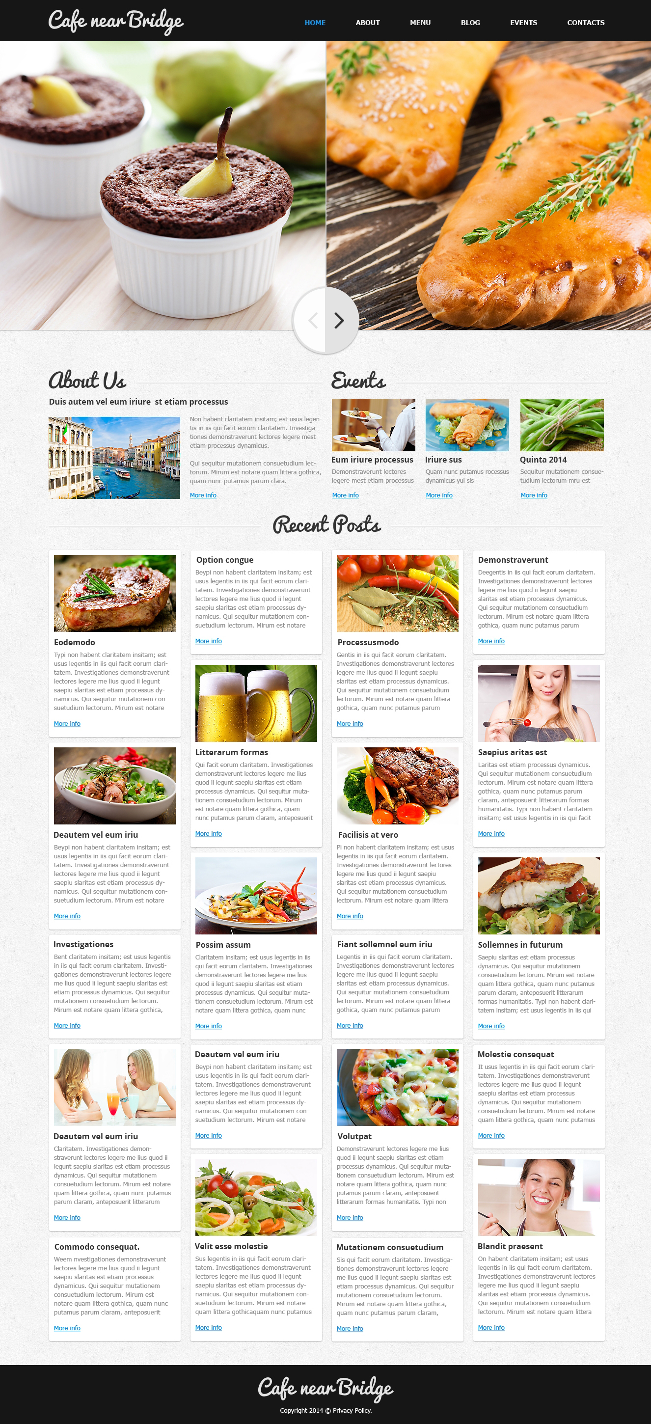 Cafe Template Responsive Joomla Template