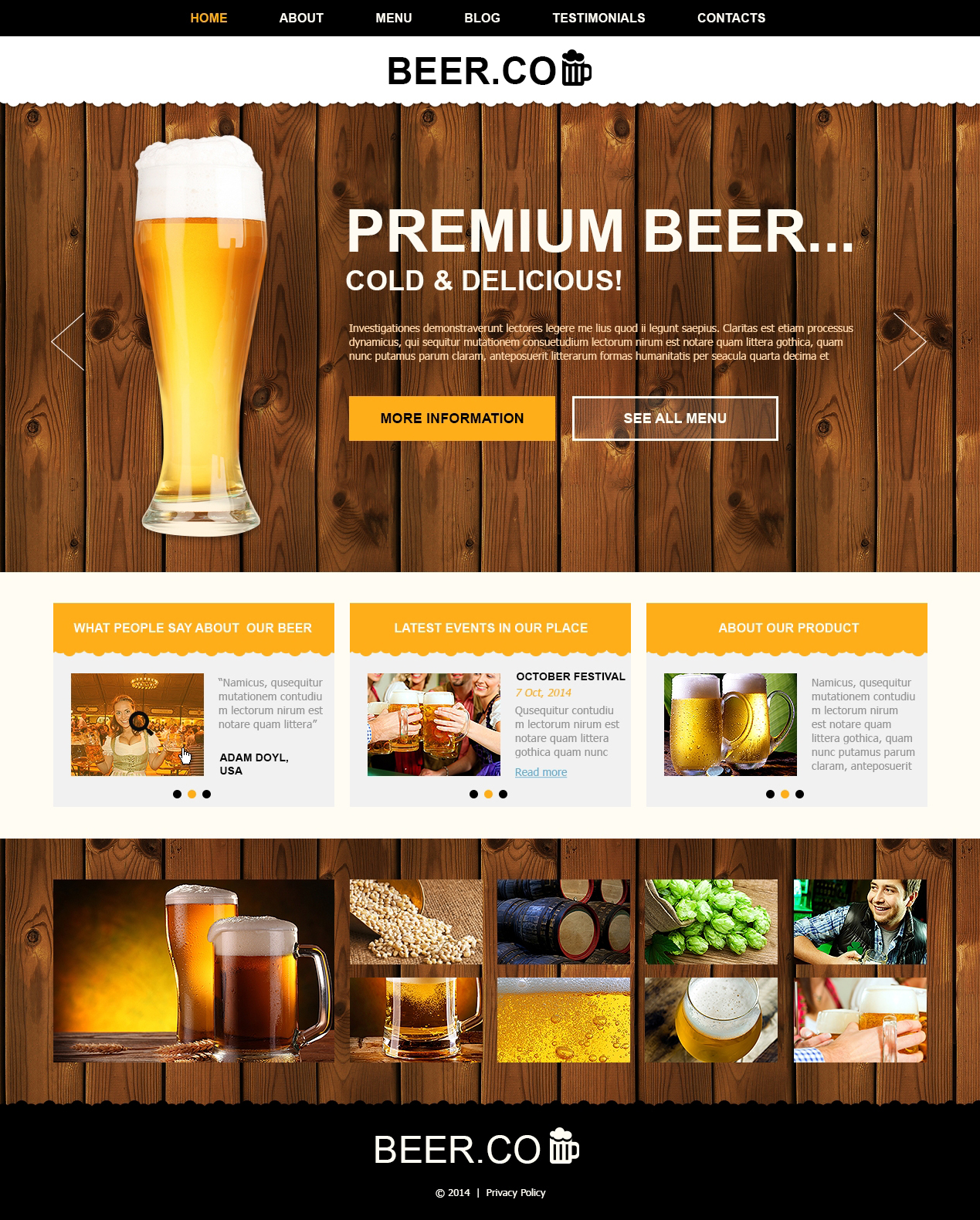 Pub Template Responsive Joomla Template