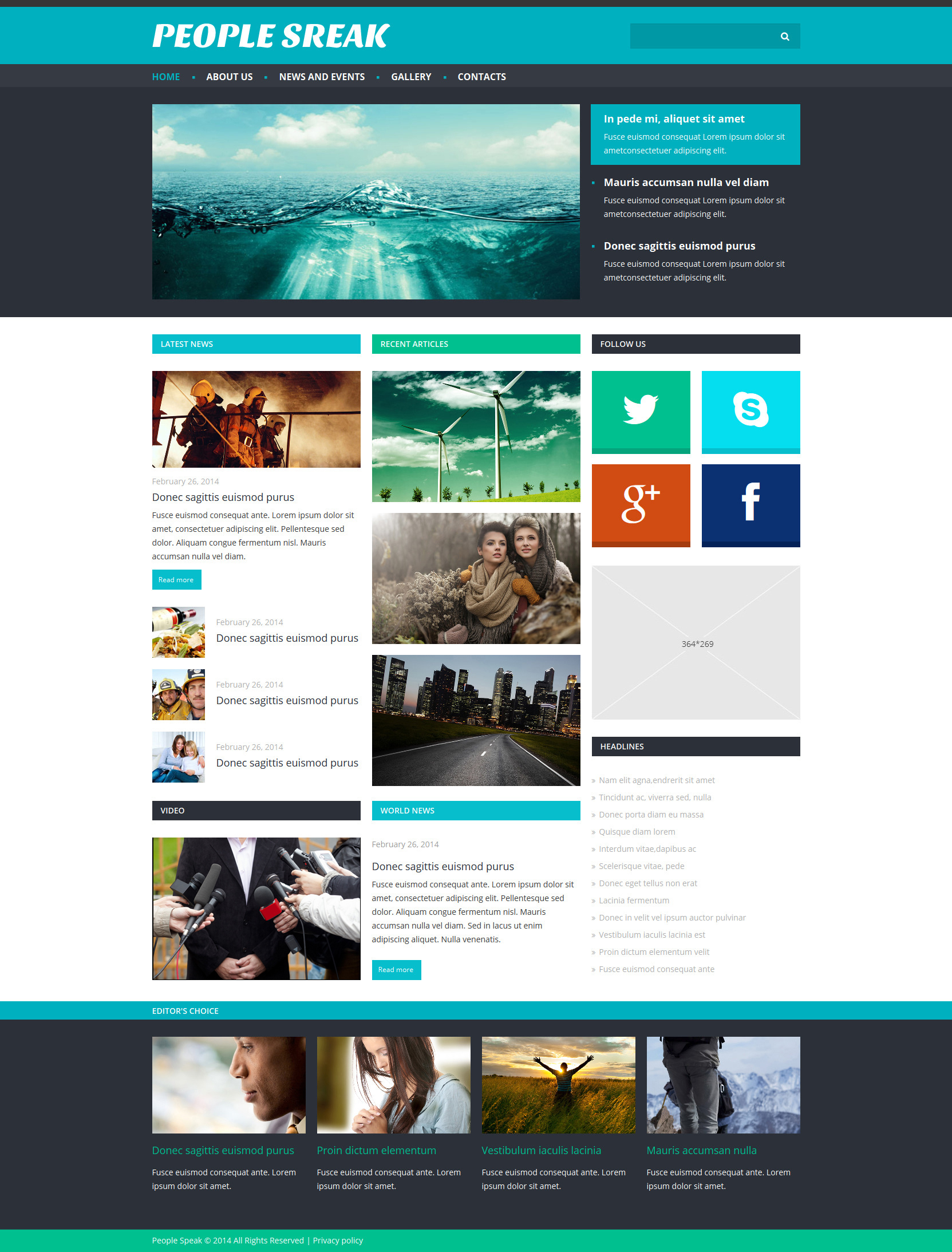 News Portal Template Responsive Joomla Template