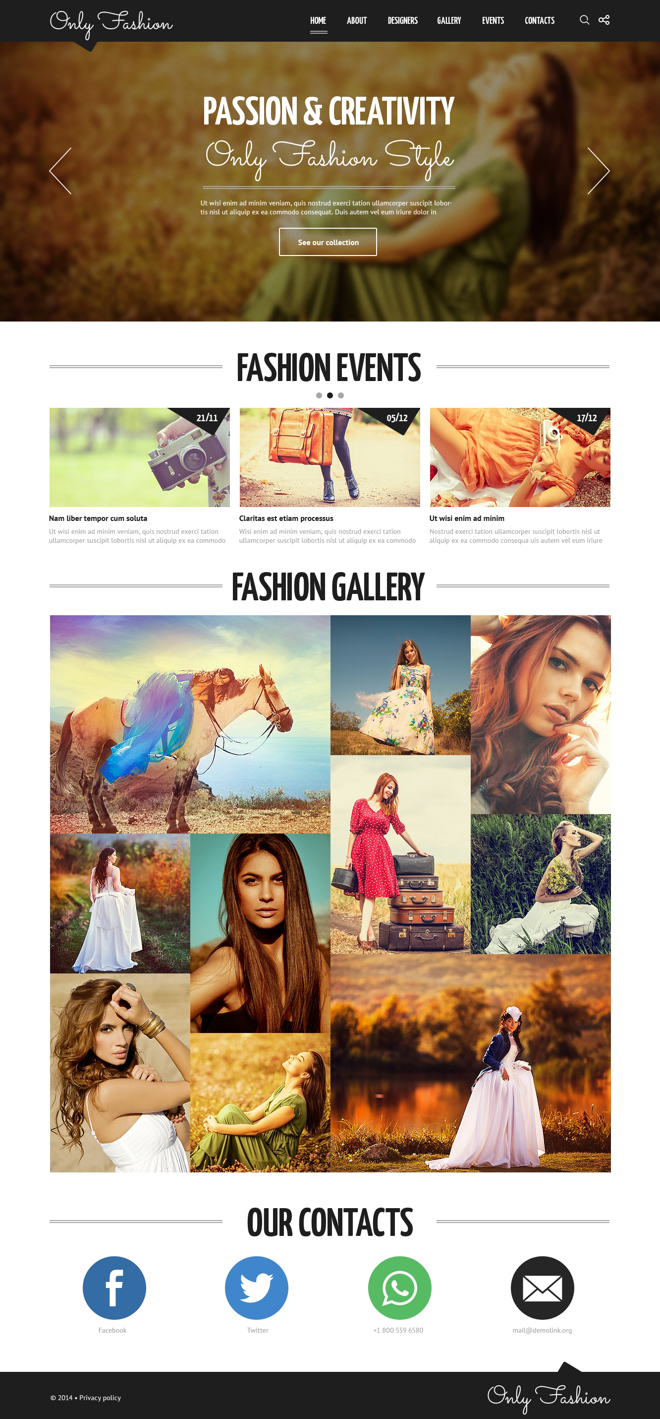 Fashion Blog Template Responsive Joomla Template