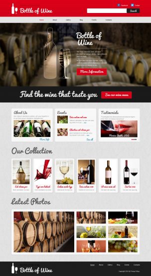 Wine Template Responsive Joomla Template